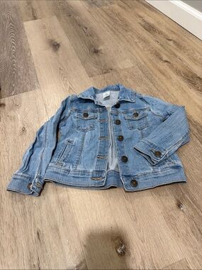 Kids Light Blue Carter’s Denim Jacket - Casual Button-Up Coat size 3T